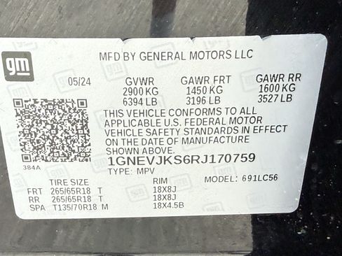 Used 2024 Chevrolet Traverse Z71 AWD/4WD image 36