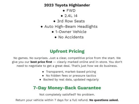 Used 2023 Toyota Highlander L image 2