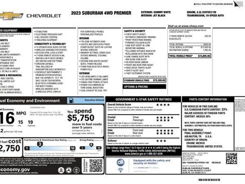 Used 2023 Chevrolet Suburban Premier image 3