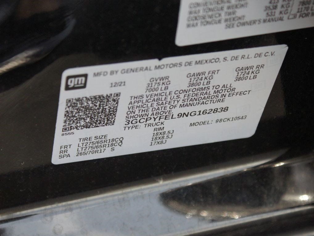 Used 2022 Chevrolet Silverado 1500 LT Trail Boss w/ LPO, Dark Essentials Package AWD/4WD image 26