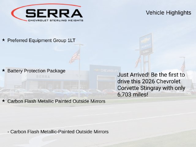 Certified 2026 Chevrolet Corvette Stingray Coupe w/ Battery Protection Package RWD image 3