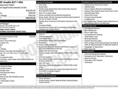 Used 2017 GMC Acadia SLT FWD image 2