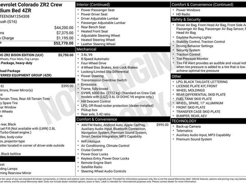 Used 2021 Chevrolet Colorado ZR2 w/ Colorado ZR2 Bison Edition AWD/4WD image 40