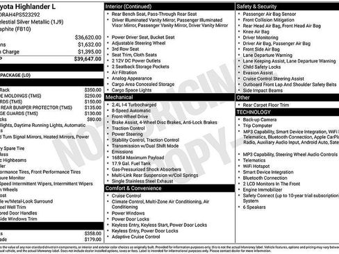 Used 2023 Toyota Highlander L FWD image 21