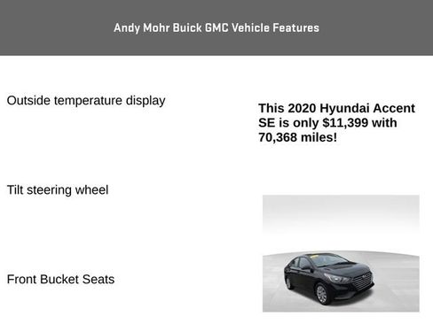 Used 2020 Hyundai Accent SE image 8