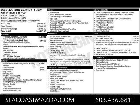 Used 2025 GMC Sierra 2500 AT4 w/ Technology Package AWD/4WD image 19