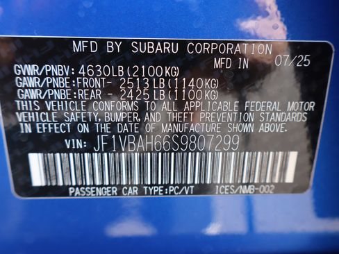 New 2025 Subaru WRX Premium w/ Popular Package #2A image 22