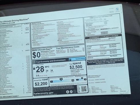 New 2026 BMW X2 xDrive28i w/ Technology Package AWD/4WD image 17