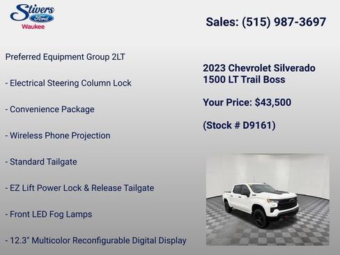 Used 2023 Chevrolet Silverado 1500 LT Trail Boss w/ Protection Package AWD/4WD image 22