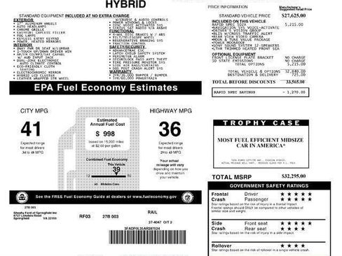 Used 2010 Ford Fusion Hybrid FWD image 8