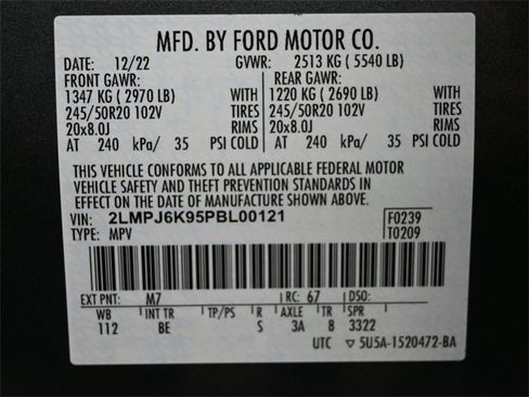 Used 2023 Lincoln Nautilus Reserve image 7