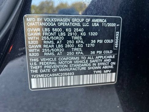 Used 2021 Volkswagen Atlas Cross Sport SE FWD image 22