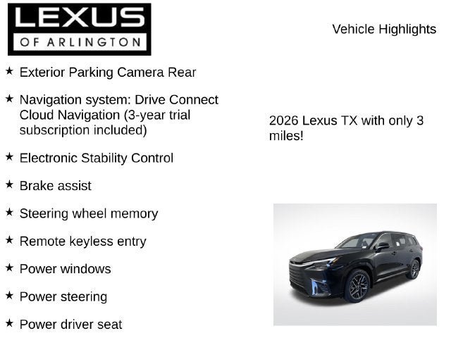 New 2026 Lexus TX 350 AWD image 7
