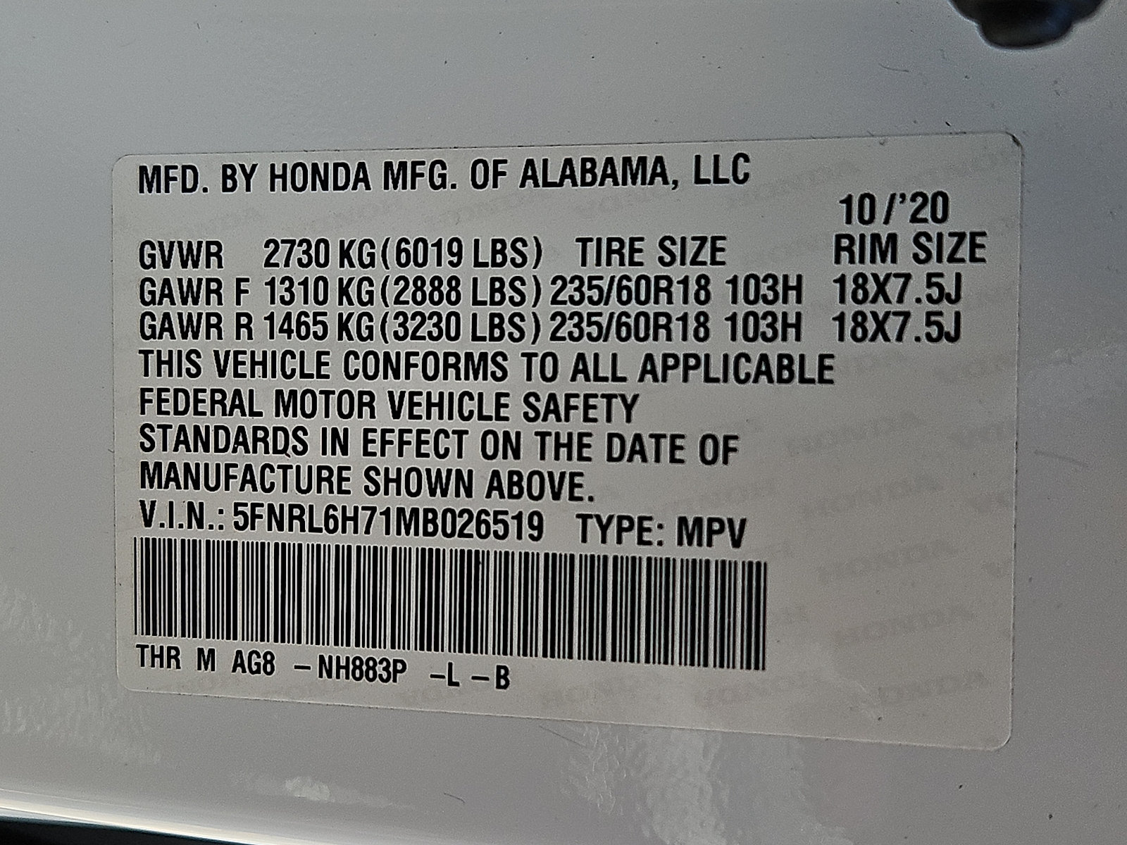 Used 2021 Honda Odyssey EX-L image 30