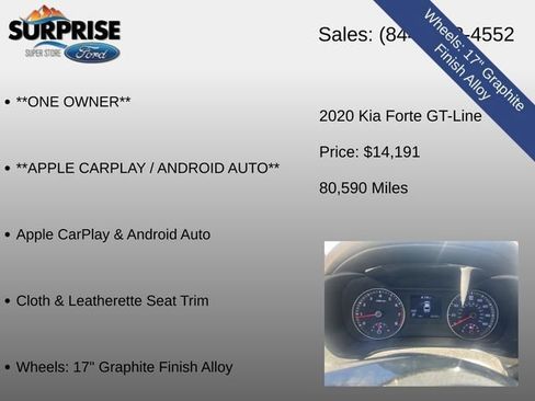 Used 2020 Kia Forte GT-Line FWD image 7