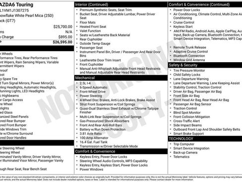 Used 2018 MAZDA MAZDA6 Touring image 3