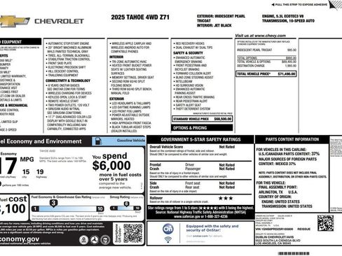 Used 2025 Chevrolet Tahoe Z71 image 3