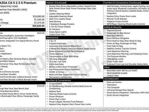 Used 2023 MAZDA CX-5 AWD 2.5 S w/ Premium Package image 32