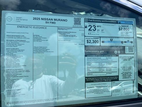 Used 2025 Nissan Murano SV FWD image 15