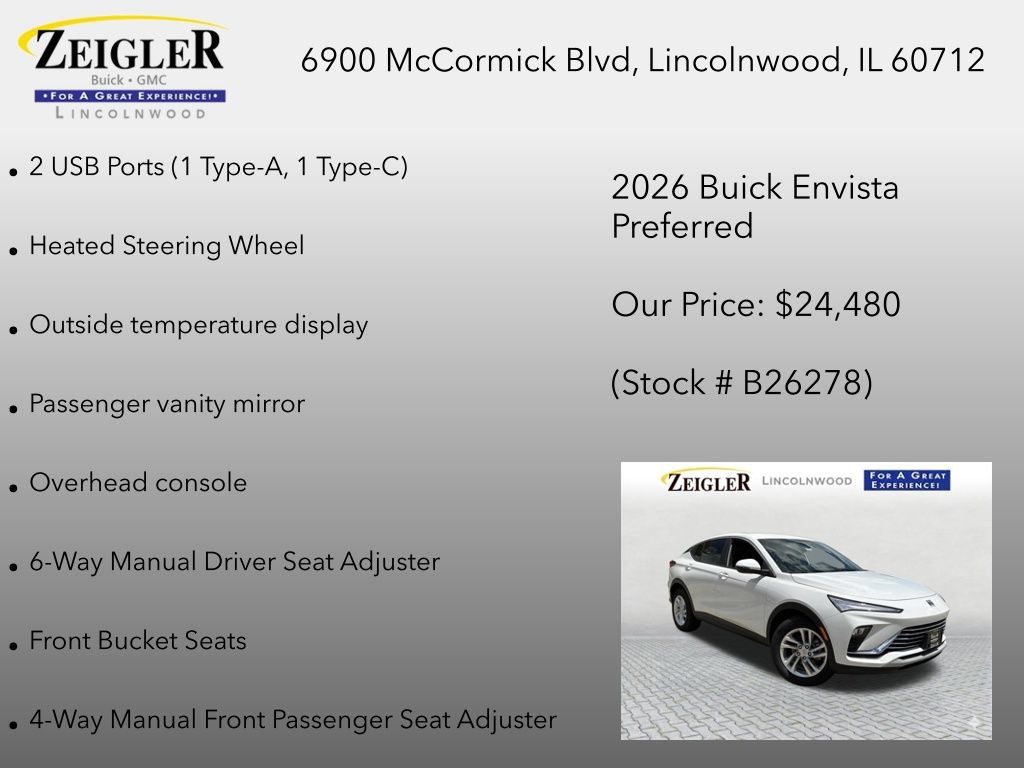 New 2026 Buick Envista Preferred w/ Convenience I Package FWD image 30