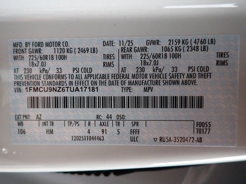 New 2026 Ford Escape ST-Line Select w/ Tech Pack #2 image 14