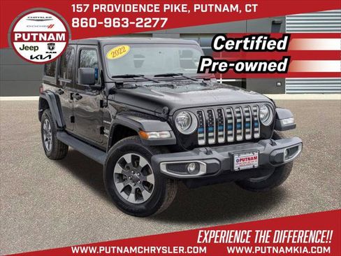 Certified 2022 Jeep Wrangler Unlimited Sahara w/ Cold Weather Group image 1