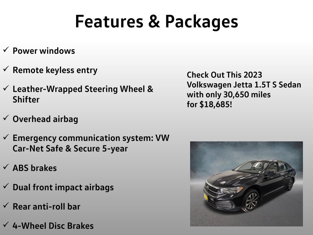 Used 2023 Volkswagen Jetta S w/ IQ.Drive Package FWD image 8