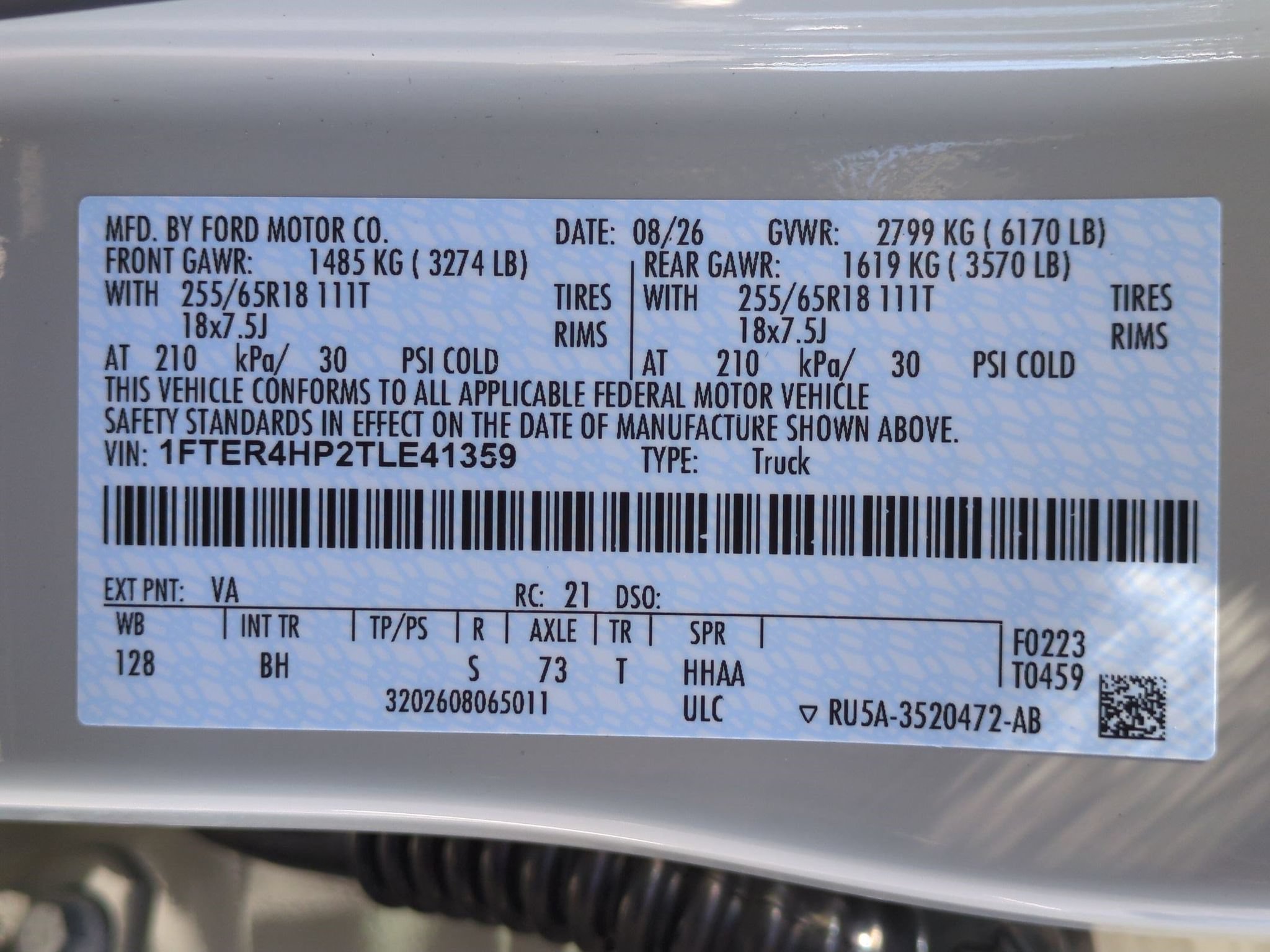 New 2026 Ford Ranger XLT w/ Equipment Group 301A High AWD/4WD image 28
