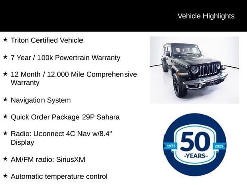 Used 2023 Jeep Wrangler Unlimited Sahara AWD/4WD image 8