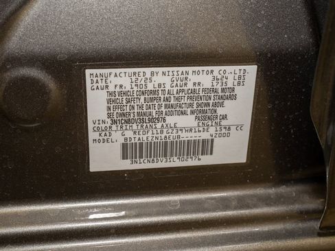 New 2025 Nissan Versa S w/ Trunk Package image 18