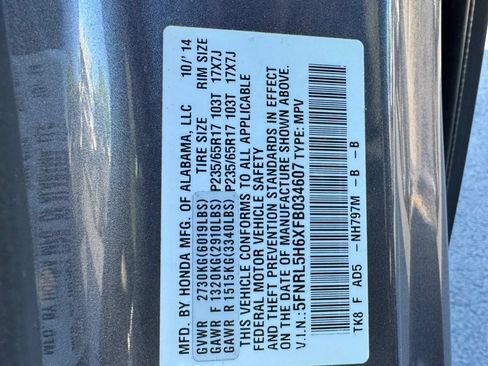 Used 2015 Honda Odyssey EX-L image 19