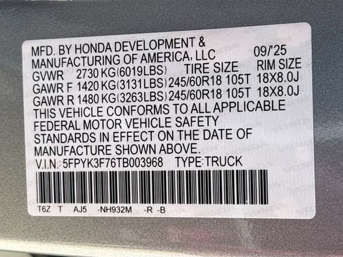 New 2026 Honda Ridgeline TrailSport image 33