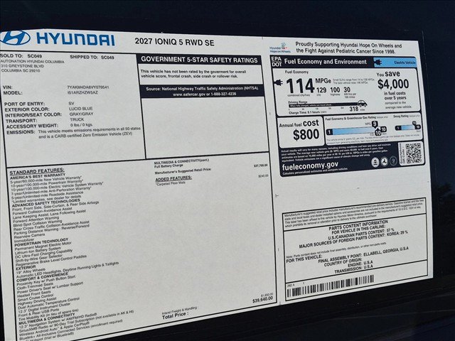 New 2027 Hyundai Ioniq 5 SE RWD image 18