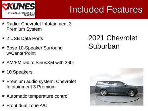 Used 2021 Chevrolet Suburban Premier AWD/4WD image 3