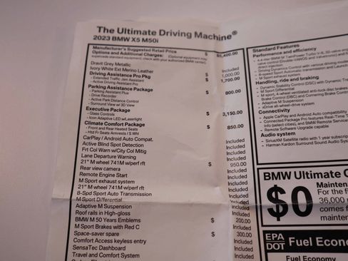 Used 2023 BMW X5 M50i w/ Executive Package image 40