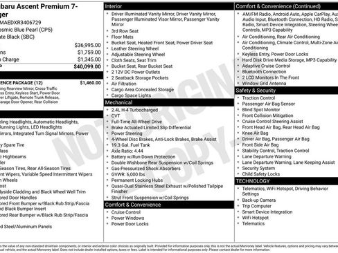 Used 2024 Subaru Ascent Premium w/ Convenience Package AWD/4WD image 8