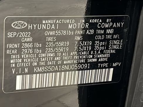 Used 2022 Hyundai Santa Fe Limited AWD/4WD image 29