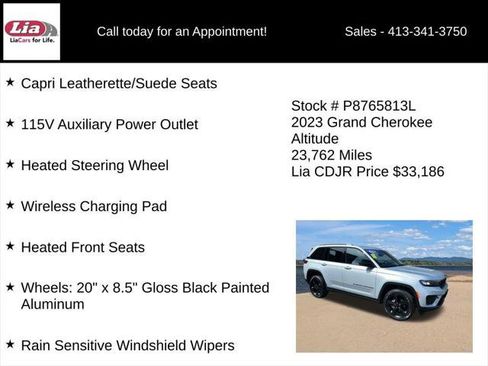 Certified 2023 Jeep Grand Cherokee Altitude AWD/4WD image 26