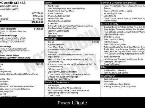 Used 2021 GMC Acadia SLT w/ Elevation Edition image 9