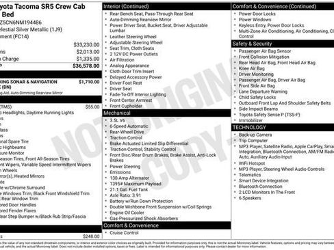 Certified 2022 Toyota Tacoma SR5 RWD image 33