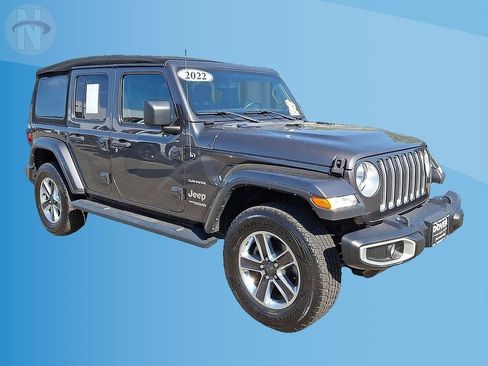 Certified 2022 Jeep Wrangler Unlimited Sahara w/ Cold Weather Group AWD/4WD image 1