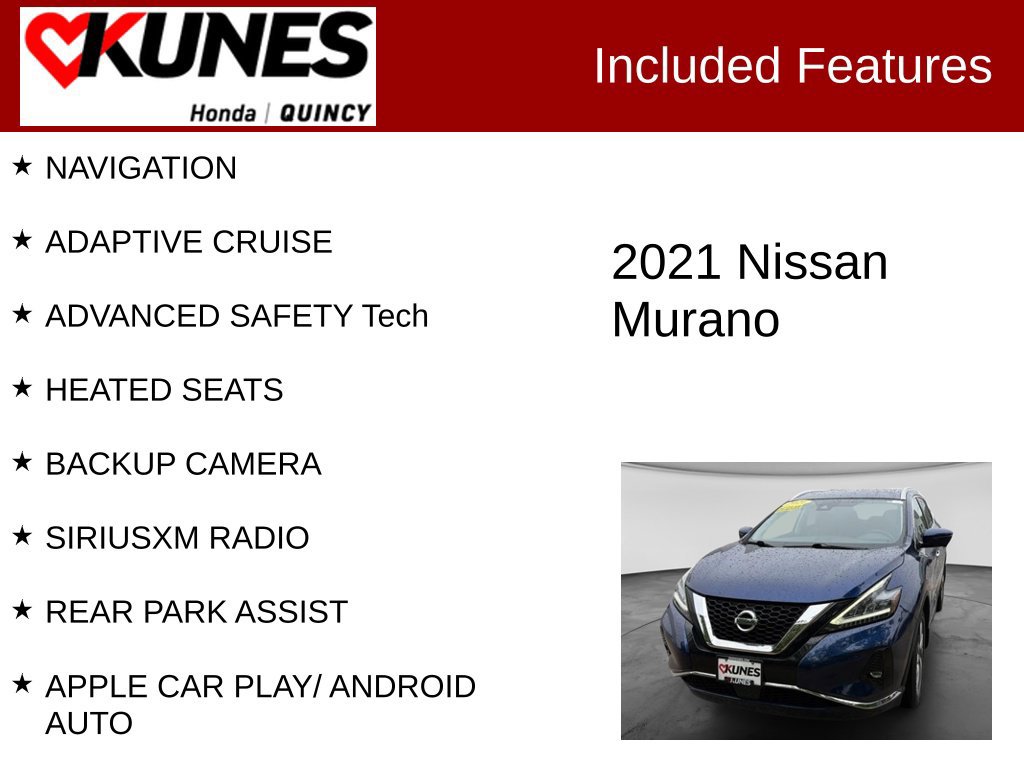 Used 2021 Nissan Murano SL AWD/4WD image 2