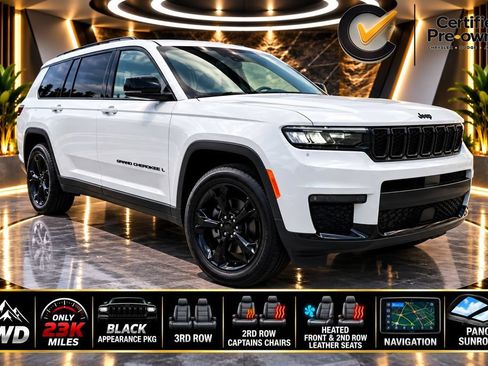 Certified 2023 Jeep Grand Cherokee L Limited w/ Black Appearance Package AWD/4WD image 1