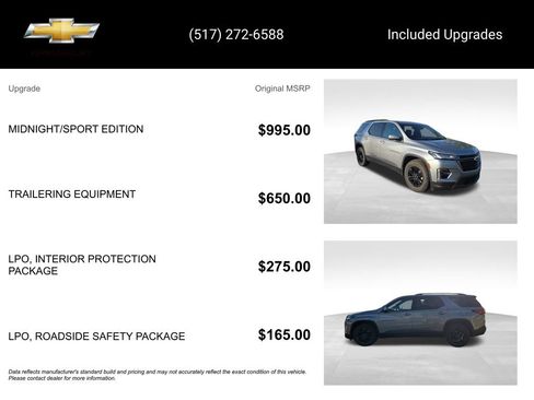 Used 2023 Chevrolet Traverse LT w/ Midnight/Sport Edition AWD/4WD image 5