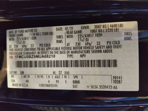 Used 2021 Ford Escape SE image 33