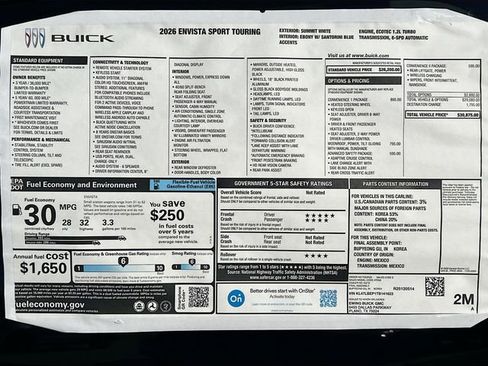 New 2026 Buick Envista Sport Touring w/ Convenience I Package image 21