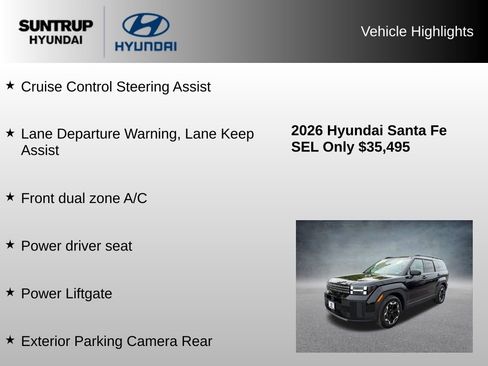 Used 2026 Hyundai Santa Fe SEL AWD/4WD image 8