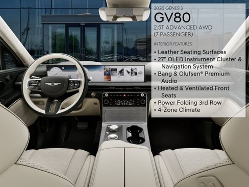 New 2026 Genesis GV80 2.5T Advanced AWD/4WD image 15