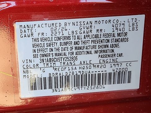 New 2026 Nissan Sentra SV FWD image 10