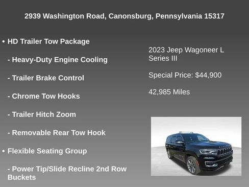 Used 2023 Jeep Wagoneer L Series III w/ Premium Group I AWD/4WD image 6